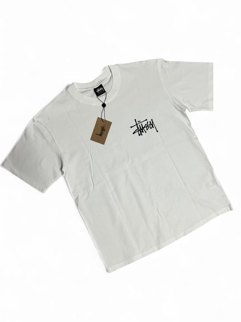 Men's White Logo Crewneck Tee